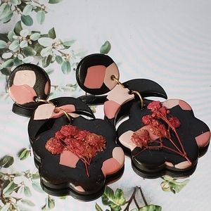 Handmade polymer clay earrings